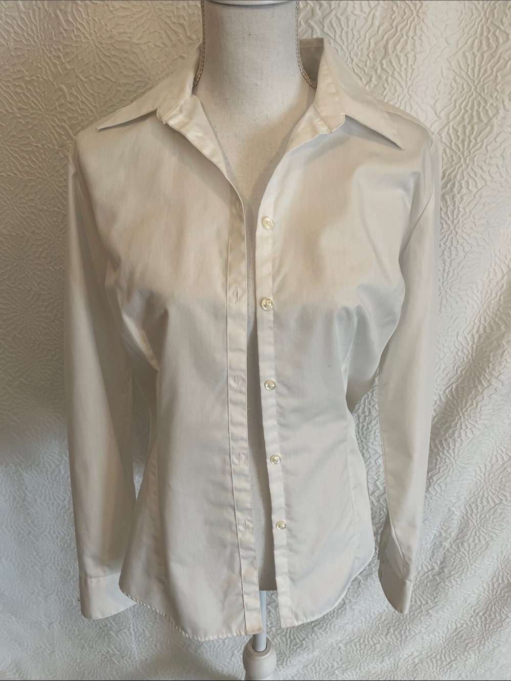 Van Heusen White Button-Down Shirt